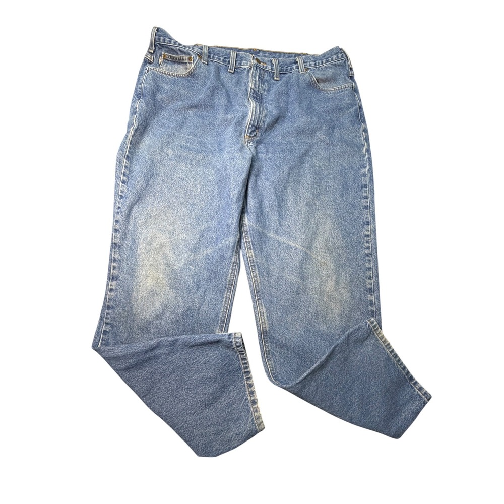 Carhartt B17 DST‎ Relaxed Fit Jeans Mens 44x32 Blue Denim Workwear Pants